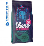 Ibero NATURAL dog MINI ADULT 12kg + pamlsek masové spirálky 4ks