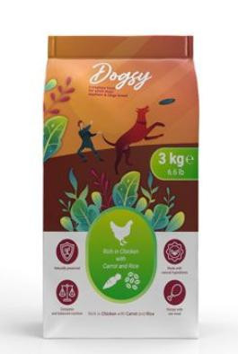 Kraftia DOGSY Adult M/L Chicken & Carrot & Rice 18kg