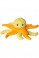 Hračka pes OCTOPUS & STARFISH plyš,TPR oranžová 27cm Kiwi