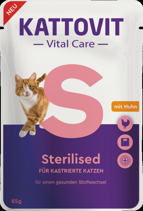 Kattovit Cat Vital Care Sterilized kuře kapsa 85g