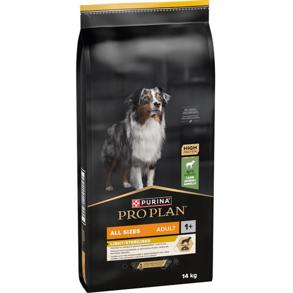 Pro Plan Dog Adult ALL SIZES Light/Sterilised jehně 3 kg