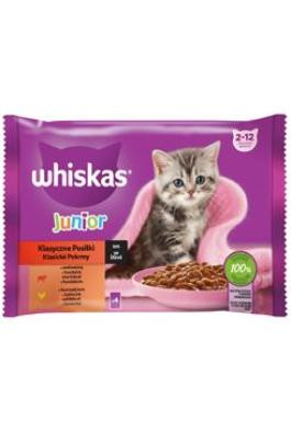 Whiskas kaps. Core Junior klas.výběr ve šťávě 4x85g