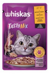 Whiskas kapsička Tasty Mix jehně s krůtím masem ve štávě 85g