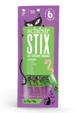 Schesir Cat pochoutka Stix Liquid Snack kachna 6x15g