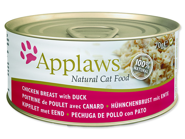Applaws Cat konz. kuřecí prsa a kachna 70 g