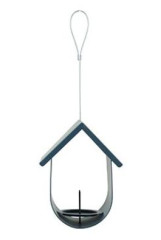 Krmítko venkovní BUDKA na loj.koule kov modrá Zolux