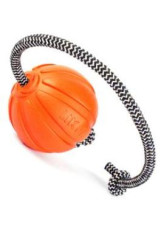 Hračka pes Liker Cord míček oranžový 7cm