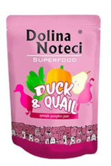 Dolina Noteci Dog kapsa SUPERFOOD kachna/křepelka 300g