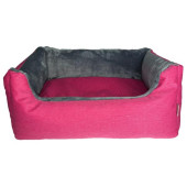 Pelech obdélník Adena růžová/šedá 80x60cm