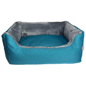 Pelech obdélník Adena tyrkys/šedá 60x40cm