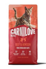 Carnilove Cat Active Dry Beef&Venison Sterilised Adult 400g