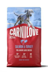 Carnilove Dog Active Dry Salmon&Turkey Junior Large Breed 4kg