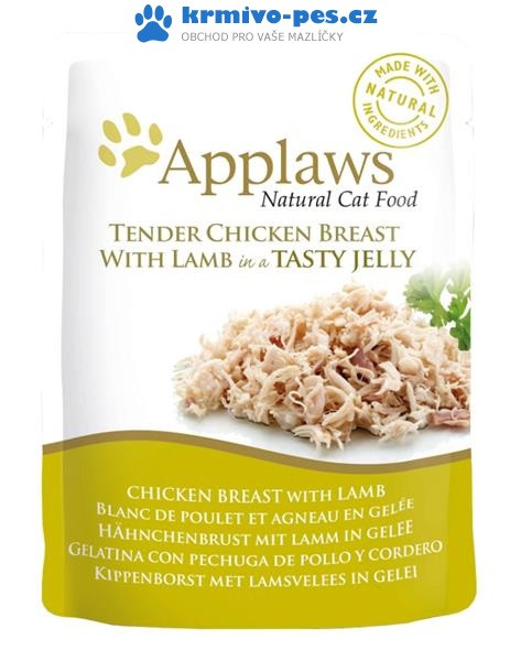 Applaws Jelly kuře prsa & jehněčí 70 g