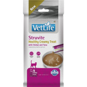 Vet Life Feline Creamy Treat pamlsek Struvite Chicken & Tuna 60 g