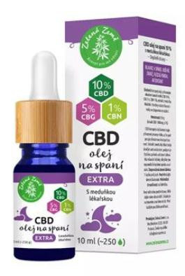 Zelená Země CBD kapky na spaní EXTRA 10 ml