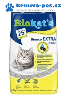 Biokat´s BIOKATS BIANCO EXTRA PODESTÝLKA S AKTIVNÍM UHLÍM 5KG