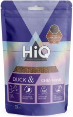HiQ Cat snack kachní plátky s chia 75g