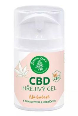 Zelená Země CBD hřejivý gel 50 g