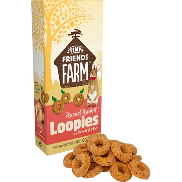 Supreme Tiny FARM Snack Rabbit Loopies - králík 100 g