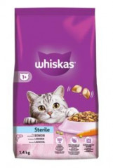 Whiskas Dry Sterile s lososem 1,4kg