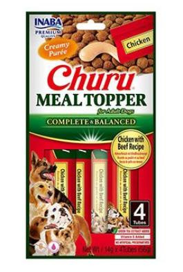 Churu Dog Meal Topper Chicken with Beef Recipe 4x14g