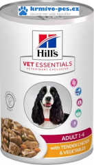 Hill's VetEssentials Canine Adult Chicken & Vegetables - konzerva 363 g