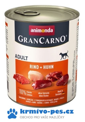 Animonda GRANCARNO konz. ADULT hovězí/kuřecí 800g