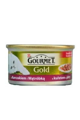 Gourmet Gold konz. kočka paštika játra, krůtí maso 85g