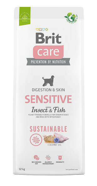 Brit Care Dog Sustainable Sensitive Insect&Fish 12kgvvvvvvvv