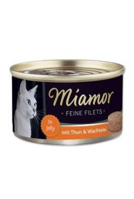 Miamor Cat Filet konzerva tuňák+křepelčí vejce100g