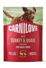 Carnilove Dog Pouch Paté Turkey & Quial + Carrot 300g