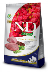 N&D Quinoa DOG Weight Management Lamb M/L 2,5kg