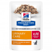 Hill's Prescription Diet Feline C/D kapsičky Chicken Urinary Stress 12 x 85g