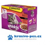 Whiskas kapsa Klasický výběr ve šťávě se zeleninou 12x100g