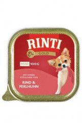 Rinti Dog Gold Mini vanička hovězí+perlička 100g