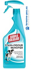 Simple Solution Stain & Odor Remover Odstraňovač skvrn a pachu pro psy, 750ml / POSLEDNÍ KUS