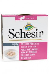Schesir Cat konzerva Adult kuře/šunka 85g