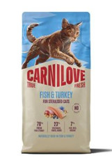Carnilove Cat True Fresh Dry Fish &Turkey Sterilised Adult 6kg