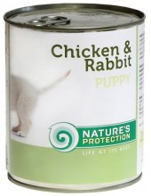 Nature's Protection Dog konz.Puppy kuře/králík 200g