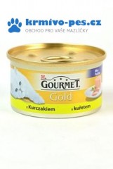 Gourmet Gold konz. kočka jemná paštika kuřecí maso 85g