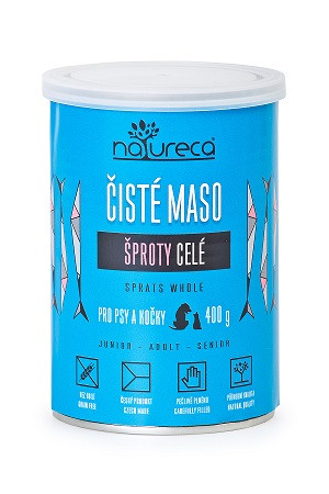 NATURECA konz. šproty celé pro kočky, pro psy 400g