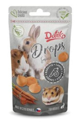 Dafiko drops pro hlodavce mrkev 75g