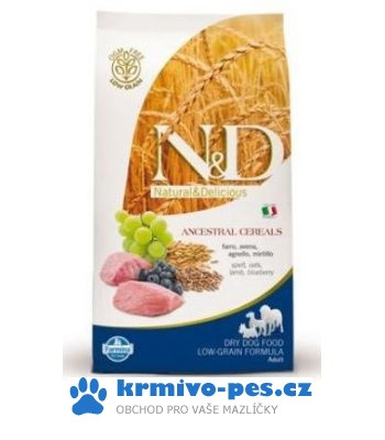 N&D LG DOG Adult Maxi Lamb & Blueberry 12kg