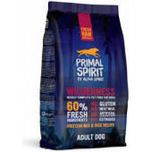 Primal Spirit Dog 60% Wilderness 12 kg + masové spirálky 2ks