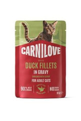 Carnilove Cat Pouch Gravy Duck+Catnip 85g