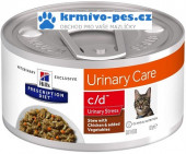 Hill's Prescription Diet Feline Stew c/d Urinary Stress with Chicken & Vegetables konzerva 82g