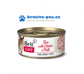 Brit Care Cat konz Fillets Chicken&Milk 70g