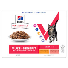 Hill's VetEssentials Feline Adult chicken/salmon kaps. 12 x 85g