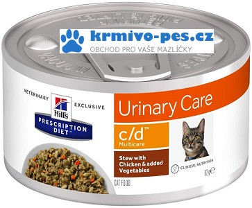 Hill's PD Feline Stew cd Multicare with Chicken & Vegetables konzerva 82 g