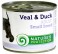 Nature's Protection Dog konz.Small telecí/kachna 200g